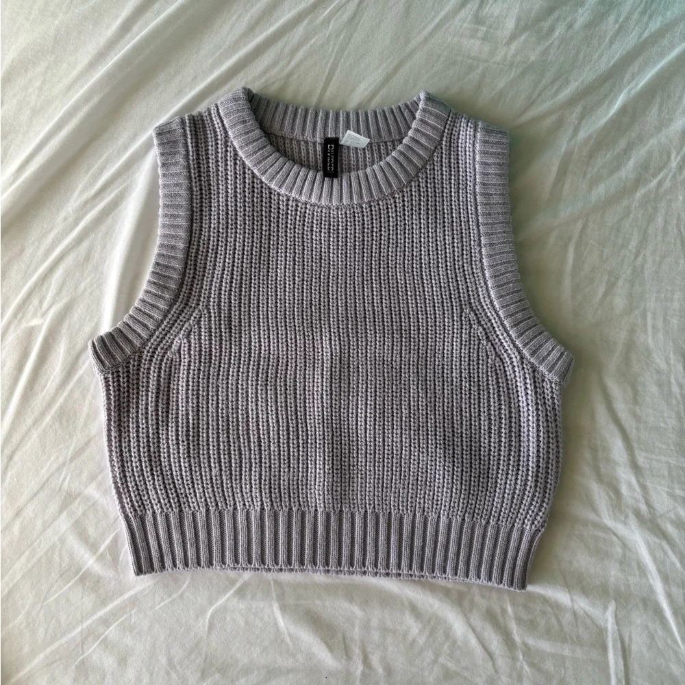H&M Light Purple Knit Sweater Vest - Picture 2 of 8